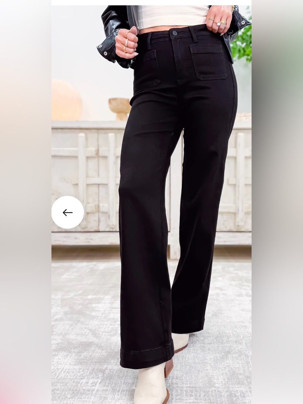 NWT Judy Blue Speechless High Rise Straight Leg Black Jeans 9/29 Cropped Stretch